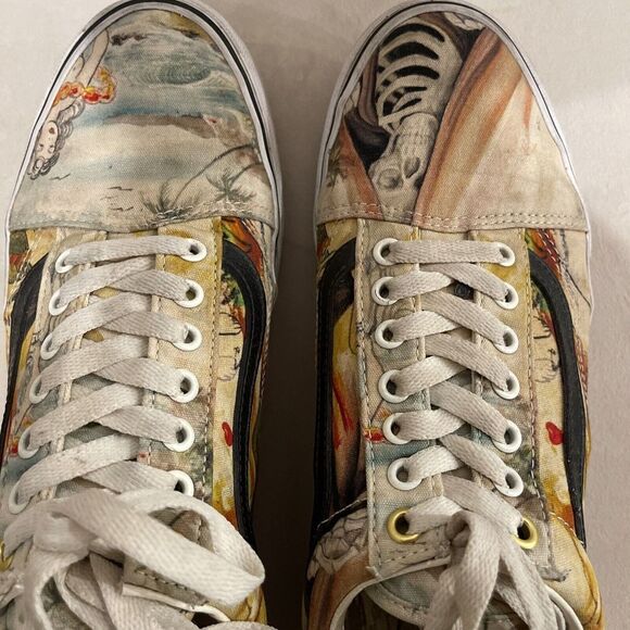 Vans Off The Wall Gallery Kostechko All Over Print Skater, Retro Size 10 - Picture 7 of 12